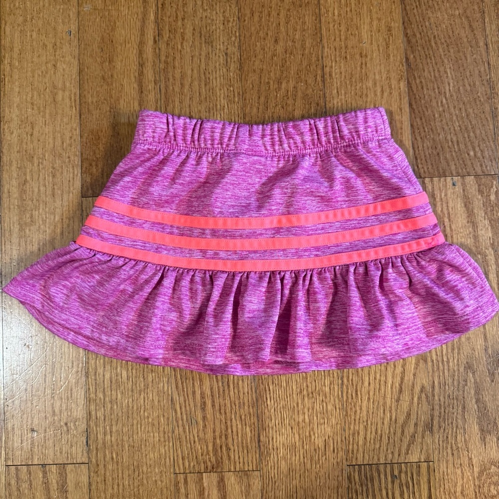 Adidas Pink Ruffled Skirt Girls Size 3T - Picture 2 of 5